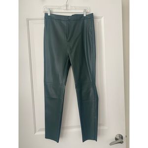 Zara high waisted faux leather leggings